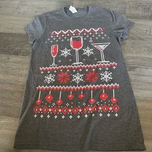Wine Christmas tee